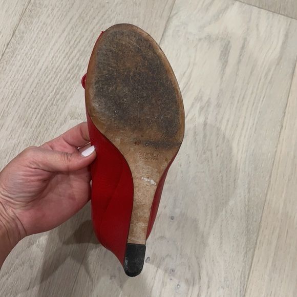 Gucci peep toe wedges - Picture 5 of 7